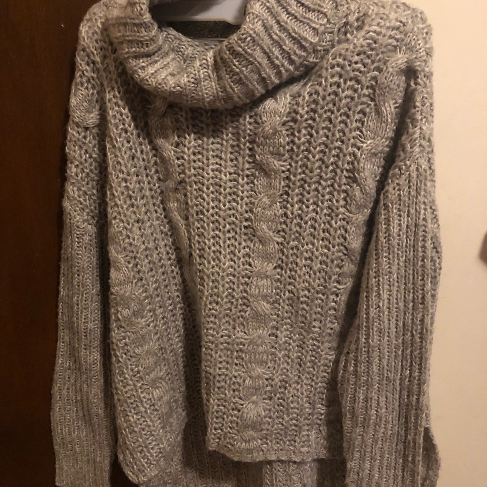 Gray Turtleneck